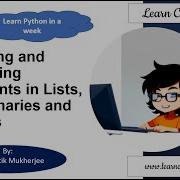 Learn Code Quiz Data Science Looping And Selecting Elements In Lists Dictionaries And Tuples