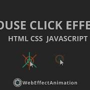 Mouse Click Effect Using HTML CSS JAVASCRIPT Click Effect WebEffectAnimation