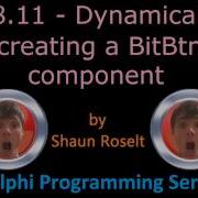Delphi Programming Series 48 11 Dynamically Creating A BitBtn Component