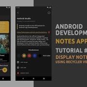 Android Development Notes App Tutorial 4 Display Notes Recycler View Android Studio