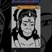 Drawing Hanuman Ji Sketch With Python Turtle Shorts Python PythonProgramming Coding