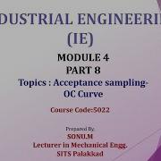 Industrial Engineering Module 4 Part 8 OC Curves
