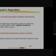 Tomasulo S Algorithm Online Lecture