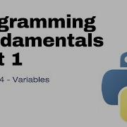 NSW Software Engineering Topic 1 Python Part 4 Variables