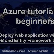 Deploy ASP NET Web Application With SQL Database And Entity Framework To Azure