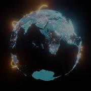 World Connection Animation Earth Spinning Earth Motion Graphics Loop 1 Hour