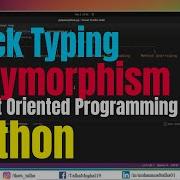 10 Polymorphism Duck Typing Object Oriented Programming 2022