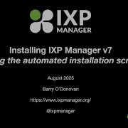 IXP Manager Tutorial 01 Installation From Automated Script V7 2025