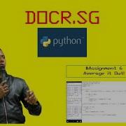 Python Assignment 6