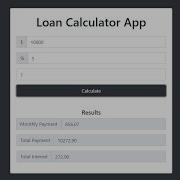Loan Calculator App Using JavaScript