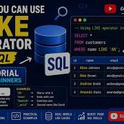 Оператор LIKE в SQL Обучение SQL Server для лиц не работающих в IT сфере