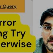 Обработка ошибок в Power Query M с помощью Try Otherwise Обучение Power Query 07