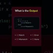 What Is The Output Python Programming Pythonprogramming Quiz Coding برمجة Shorts Fyp