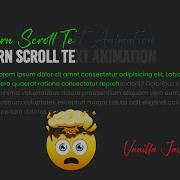 Modern Text Scroll Animation Using CSS Javascript