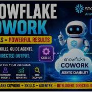 Snowflake AI Snowflake Cowork и пользовательские навыки