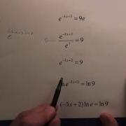 94 Solving Exponentials With Base E