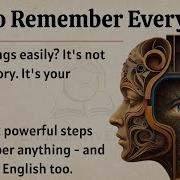 How To Remember Everything Boost Your Memory Graded Reader Improve Your English