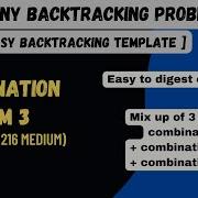 4 9 Combination Sum 3 Leetcode 216 Backtracking Using One Template Series C