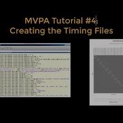 MVPA Tutorial 4 Timing Files