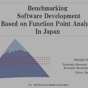 Benchmarking Software Development Based On Function Point Analysis In Japan By Sawako Oiwa