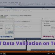 Data Validation Textbox Allow Only Numeric Values Or Only Characters In VB NET Visual Studio