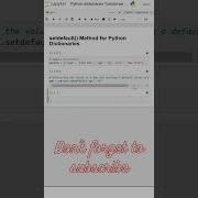 6 Setdefault Method For Python Dictionaries