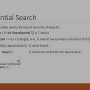 Search Algorihms In Java