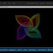 Python Turtle Graphics 36 Cool Shape Drawing Python Turtle Video Learnonpy Python Shorts