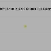 How To Auto Resize A Textarea Html Field By JQuery