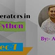 Lec 7 Operators In Python
