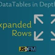 DataTables Module Expanded Rows