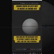 CINEMA 4D TIP MODEL WITH THE BOOLEAN TOOL