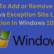How To Add Or Remove A URL In Java Exception Site List File Location In Windows 10 Or Windows 11