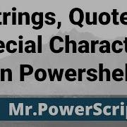 Basic Strings Quotes Double Quotes And Special Characters