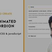 How To Create An Animated Accordion Using HTML CSS JavaScript