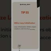 Tip 55 Of 100 Use Lazy Initialization Csharp Dotnet Dotnetcore Dotnetcore Coding Codinghacks