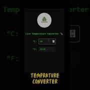 Make A Temperature Converter In 1 Minute HTML JS