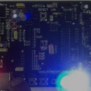 InduinoX Button Controlled 3 Bit Binary Counter