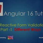 12 Form Validation In Angular 16 Reactive Form Validation In Angular Angular 16 Tutorial