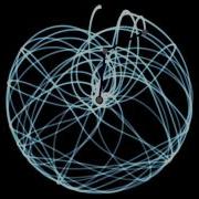 Double Pendulum Chaos Light Writing Computer Simulation 3