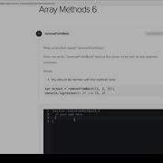 Module 1 Array Methods 6