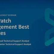 BMC Truesight Server Automation TSSA Patch Management Best Practices Webinar