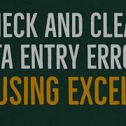 Cleaning Data Entry Errors In MS Excel
