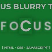 Colorful Text Hover Transition Focus Blurry Text On Hover