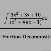 Integration Example Partial Fraction Decomposition 3