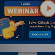 Live Webinar On Python