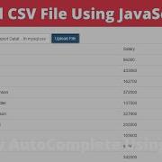 How To Read CSV File Using JavaScript Parse CSV File Using Papaparse Lib