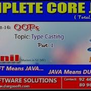 Core Java OOPS Type Casting Part 1