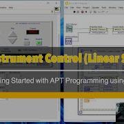 EP20 Getting Started With APT Programming Using LabVIEW Linear Stage Controller