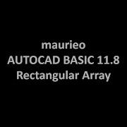 Maurieo AUTOCAD BASIC 11 8 Rectangular Array